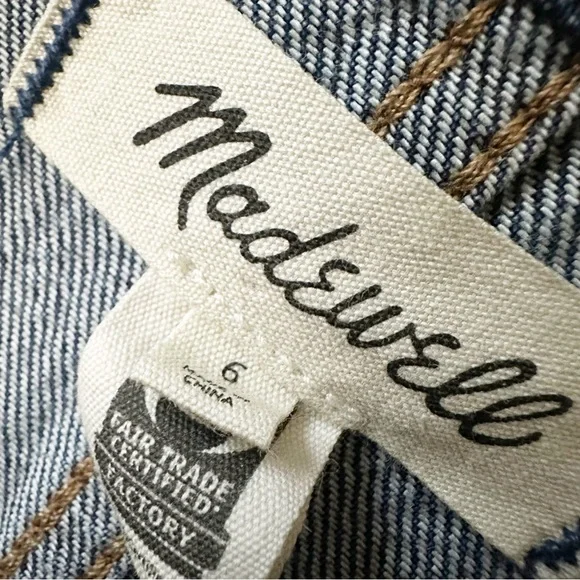 Madewell Denim Tailored Jumpsuit in Norvell Wash Size 6 - Picture 8 of 13